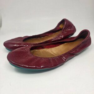 Tieks Gavrieli Womens 10 Ballet Flats Ruby Red Slip On Shoes